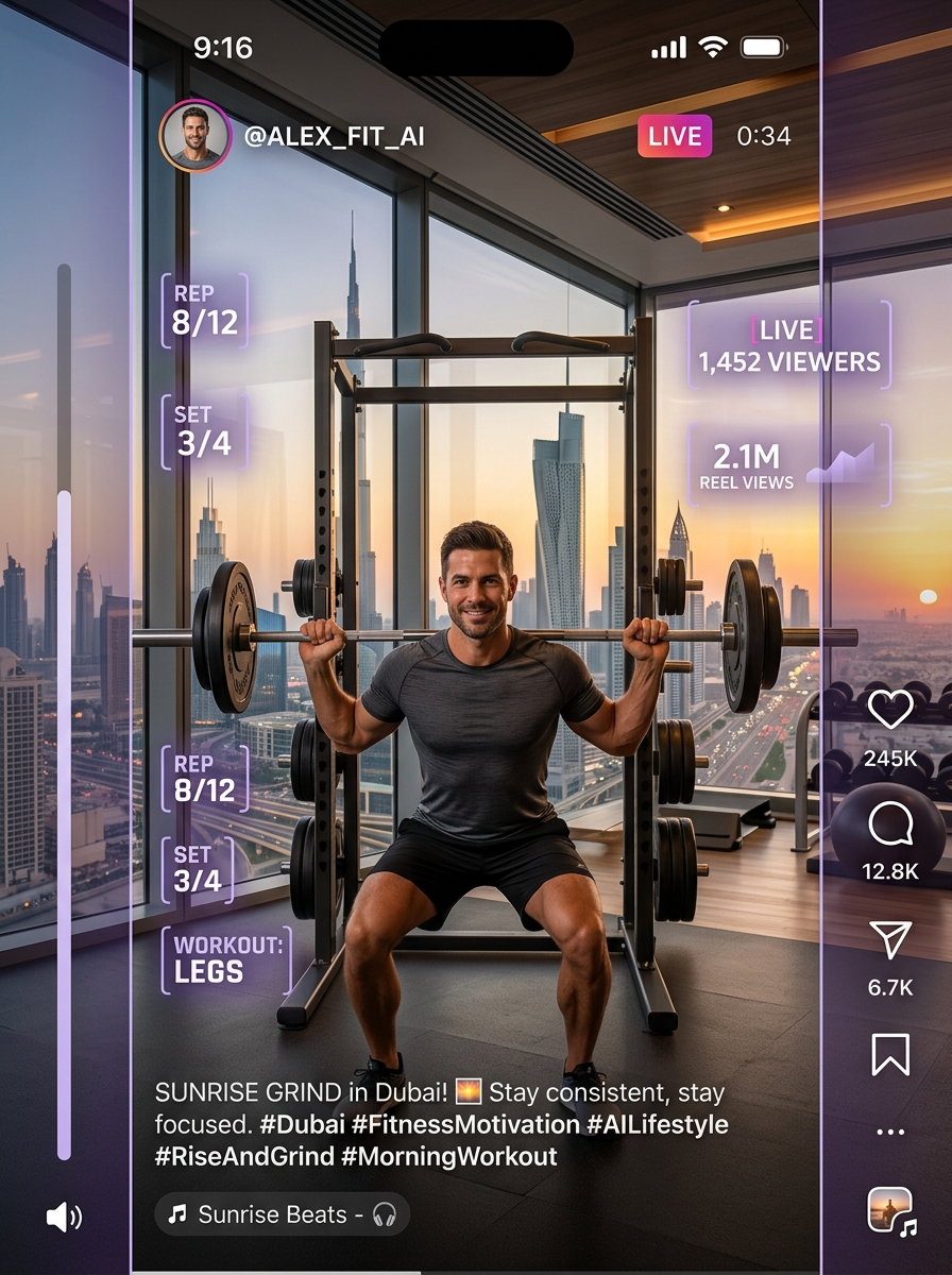 Alex Fit AI Fitness Influencer